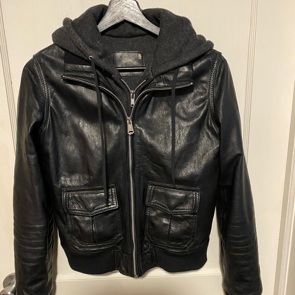 R13 Black Leather Jacket.